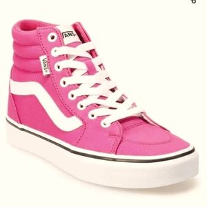 NEW Womens VANS Filmore Hi Canvas Fuschia - Multi Sizes